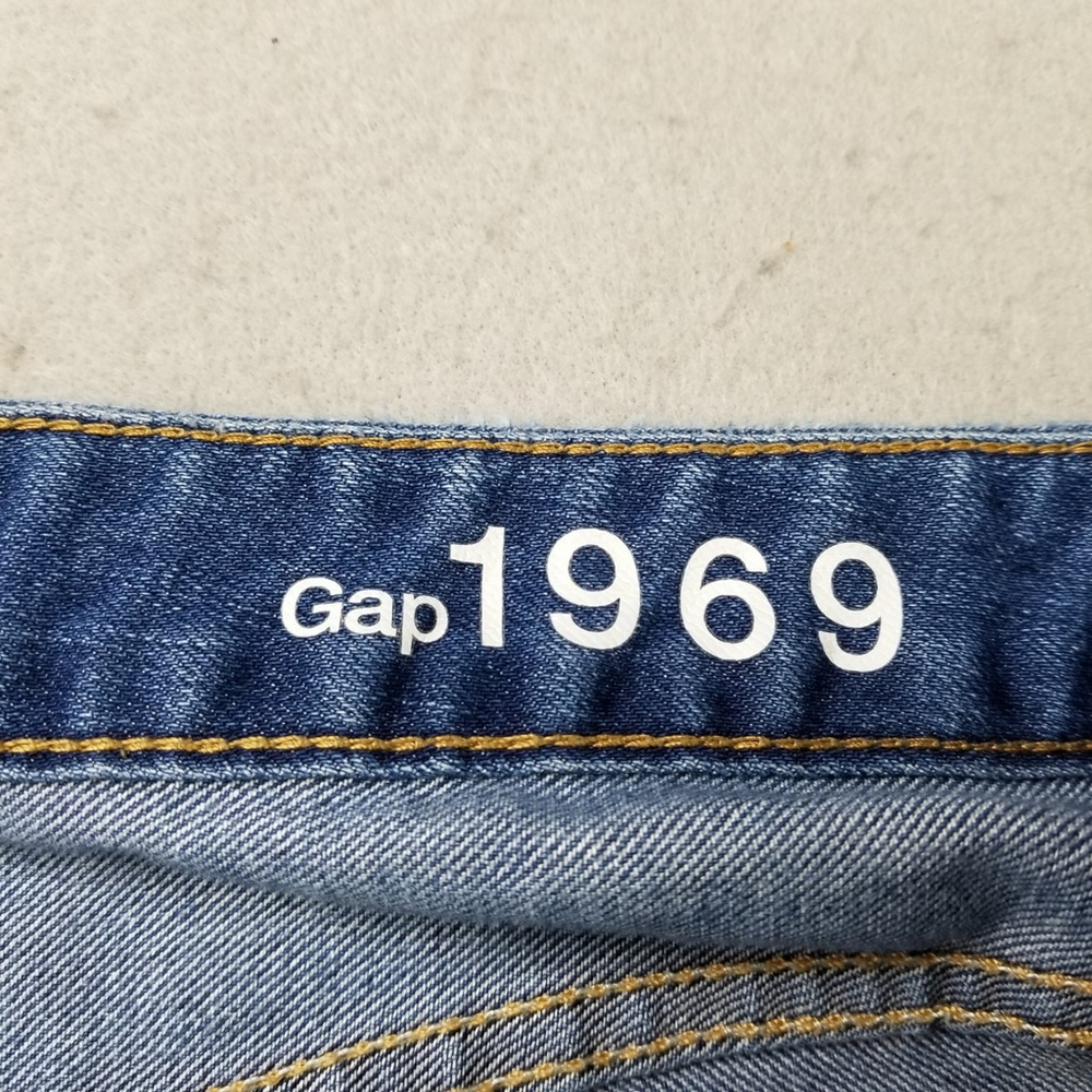 Gap 1969 Women Jeans Size 32 R Perfect Bootcut Blue Denim 36X32 Light Wash - Picture 13 of 16